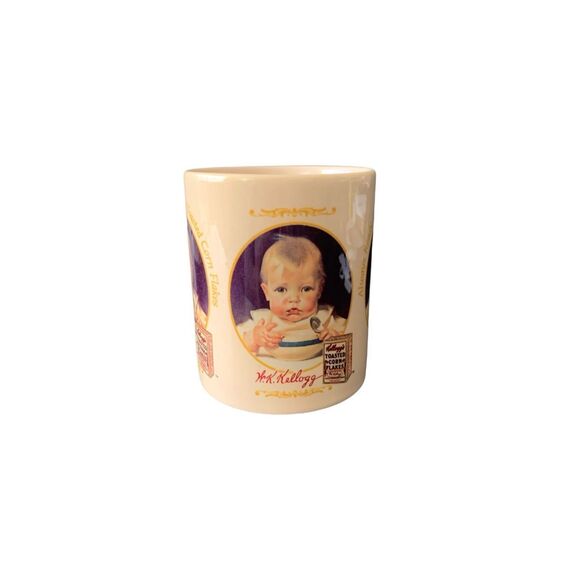 Vintage 1996 Kellogg’s Corn Flakes Baby Boy 1917 Art Mug A Nostalgic Addition - Picture 8 of 14